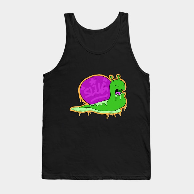 Graffiti Slug Tank Top by DistilledOasis